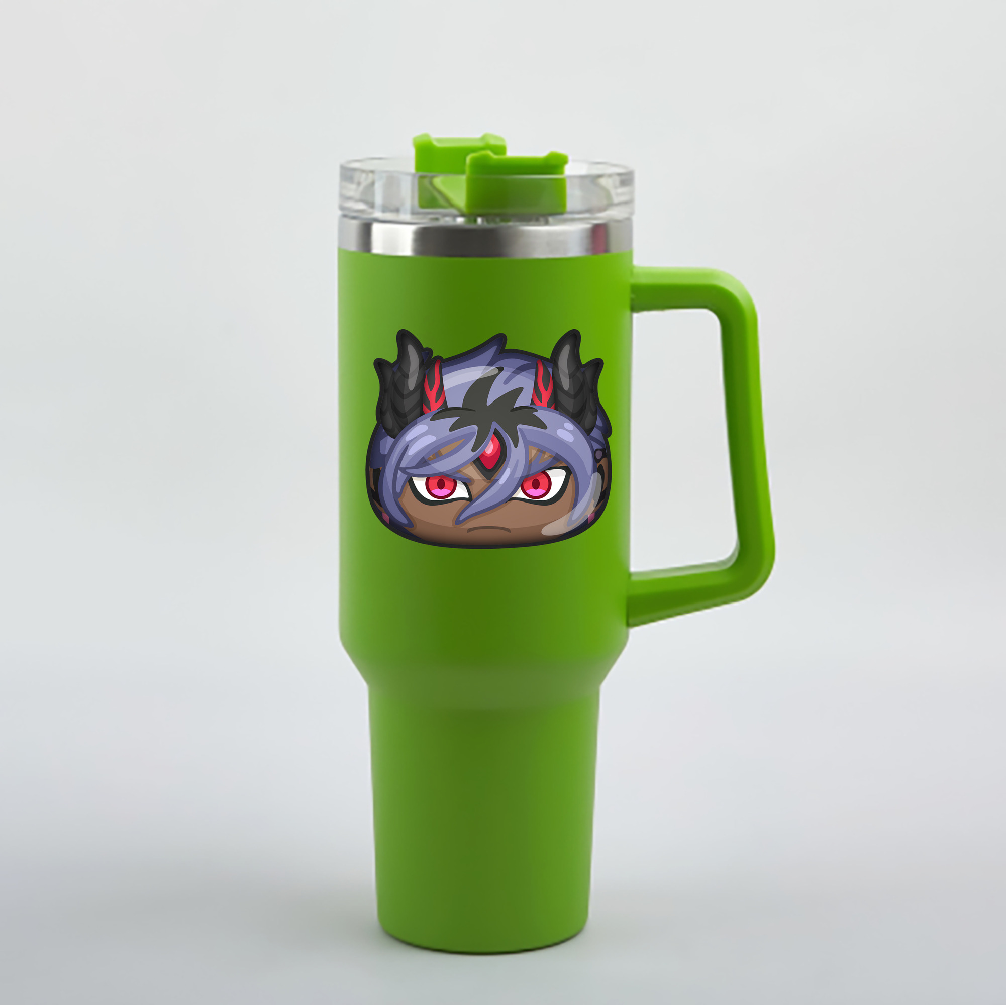 （画像用） 妖怪ウォッチ Yo-kai Watch 1200mL車用タンブラー - クリスタルステッカー（プラスチックストロー付き）